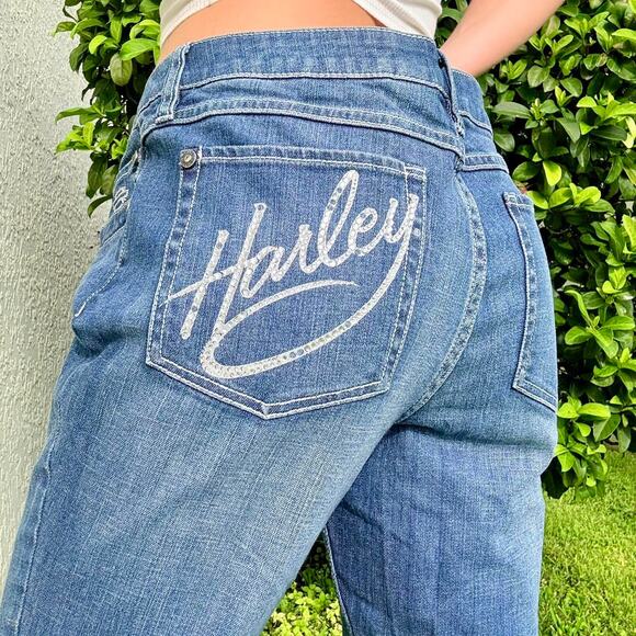 Harley Davidson Sequin Jeans - Picture 1 of 7